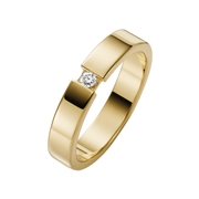 14K geelgouden trouwring diamant Muscari Dames H99 (1023346)